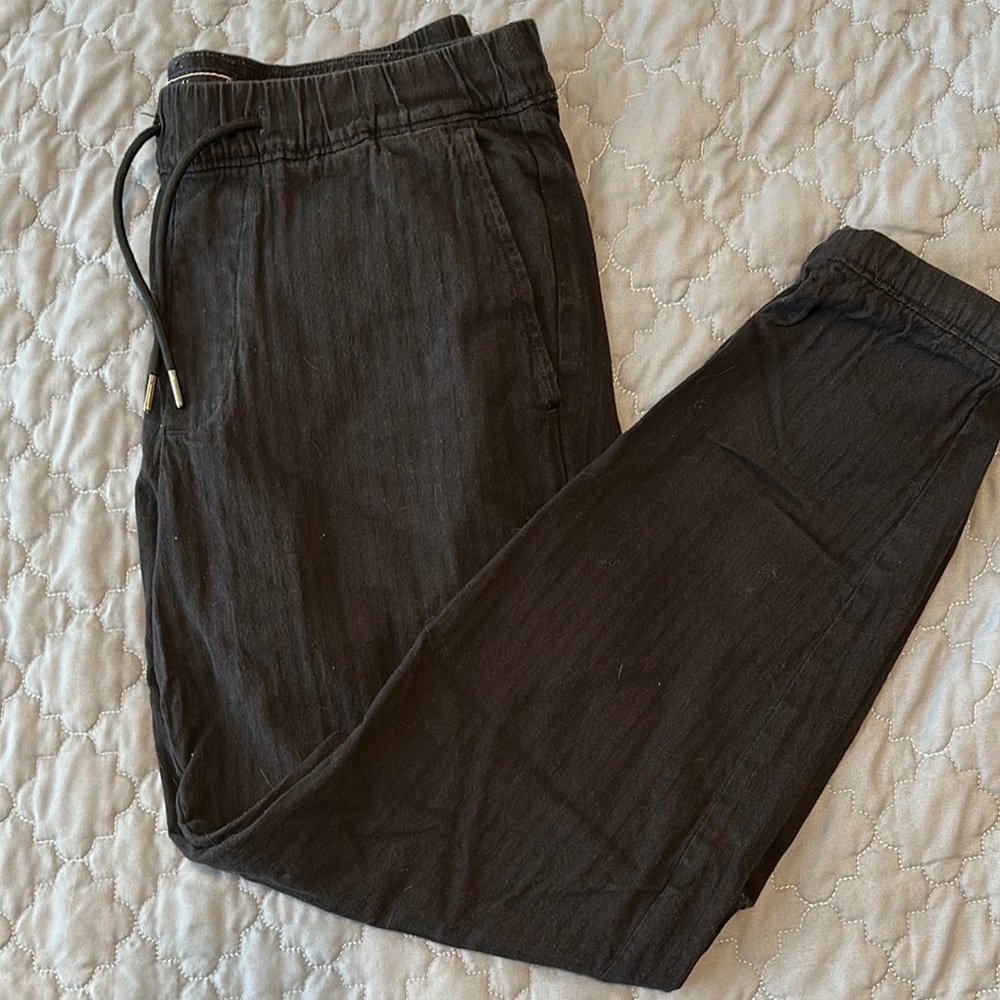 Abercrombie & Fitch Black Joggers with Tapered Leg